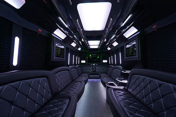 Party bus luxury interiors